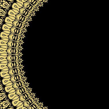 Çiçek Vektörü İnce Çerçeve