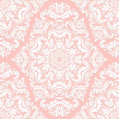 Dikişsiz damask vektör arka plan