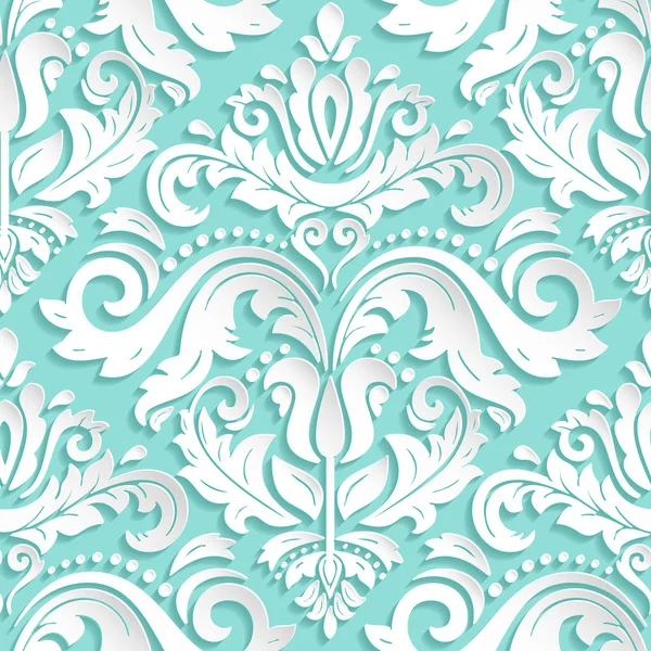 Seamless Oriental Pattern With 3D Elements — Stock Photo, Image