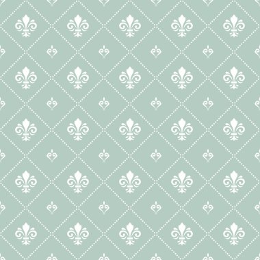 Royal Lily ile sorunsuz vektör desen