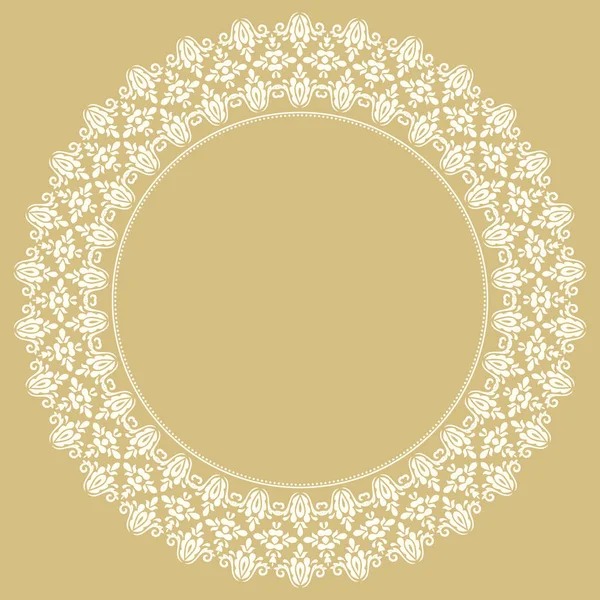 Floral Modern Round Frame — Stock Photo, Image