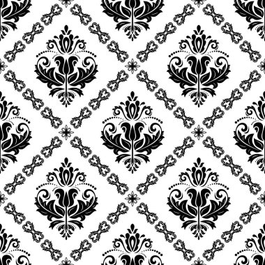 Dikişsiz damask vektör arka plan