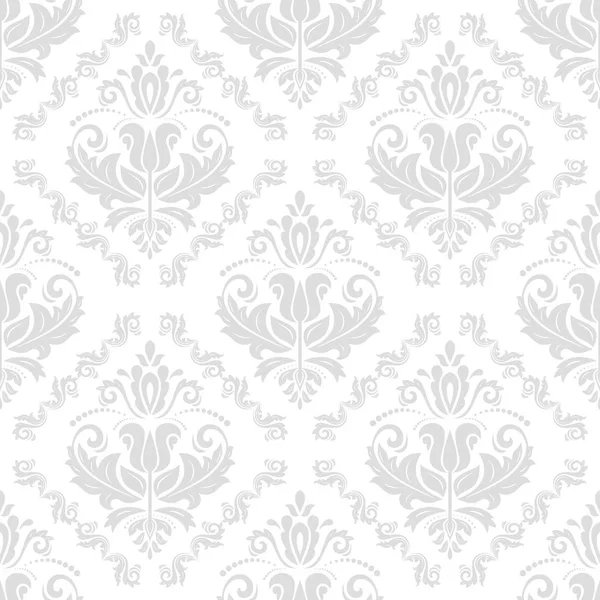 Seamless Damask Vector Background — Stock Vector