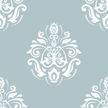 Dikişsiz damask vektör arka plan