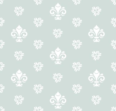 Royal Lily ile sorunsuz vektör desen