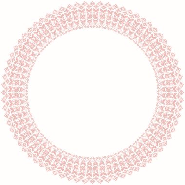 Modern yuvarlak çerçeve çiçek