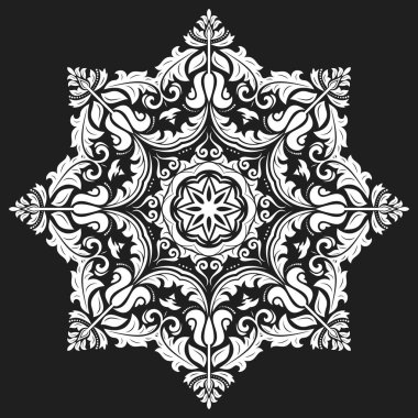 Doğulu Soyut Vektör Deseni