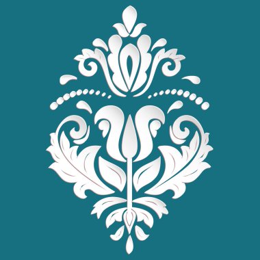 3d elemanları ile oryantal desen