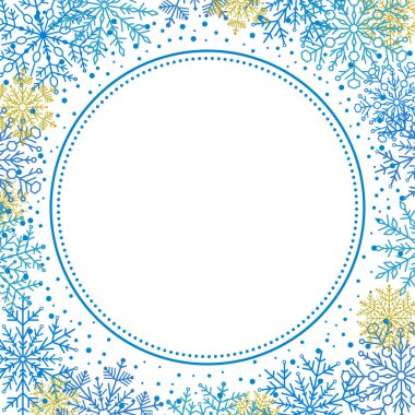 Kış vektör tebrik kartı