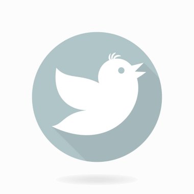 Uçan Kuş Vektörü Düz Simgesi