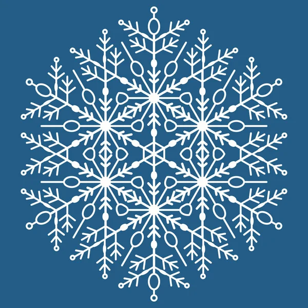 Mooie ronde Snowflake — Stockfoto