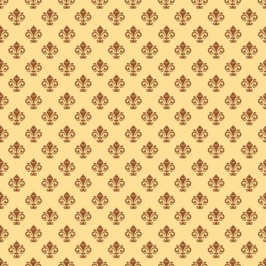 Royal Lily ile sorunsuz vektör desen