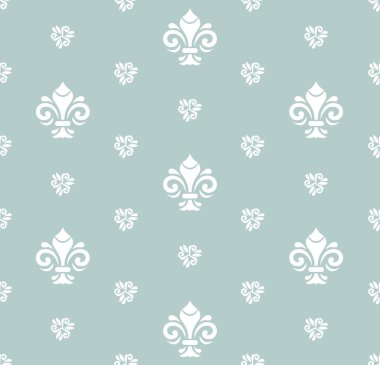 Royal Lily ile sorunsuz vektör desen