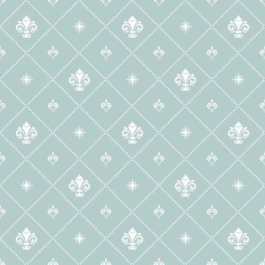 Royal Lily ile sorunsuz vektör desen