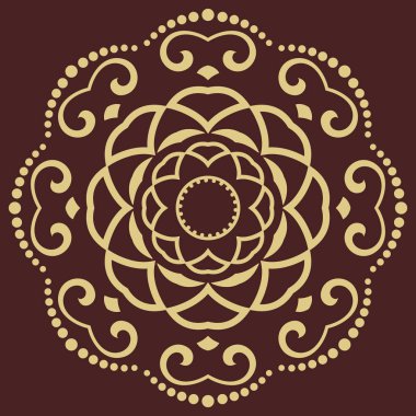 Doğulu Soyut Vektör Deseni