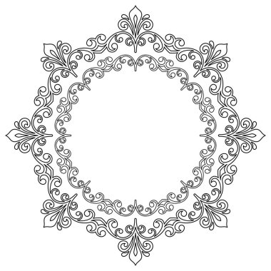 Doğulu Soyut Vektör Deseni