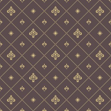 Royal Lily ile sorunsuz vektör desen