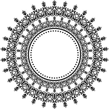 Klasik Biçimli Zarif Vektör Süslemesi