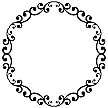 Klasik Biçimli Zarif Vektör Süslemesi