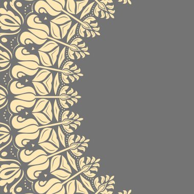 Çiçek Modern Vektör Yuvarlak Çerçevesi