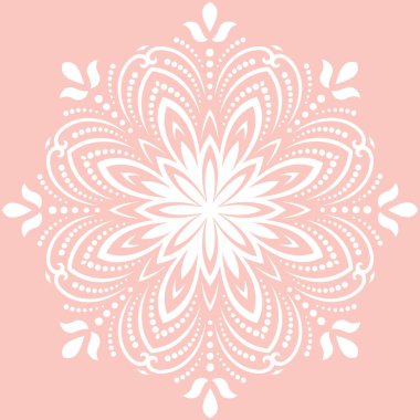 Çiçek Vektörü Soyut Deseni