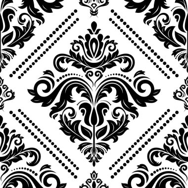 damasko sorunsuz vektör arka plan