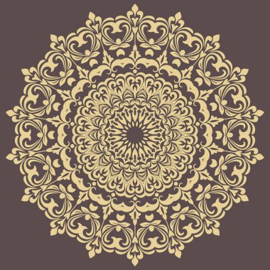 Doğulu Soyut Vektör Deseni