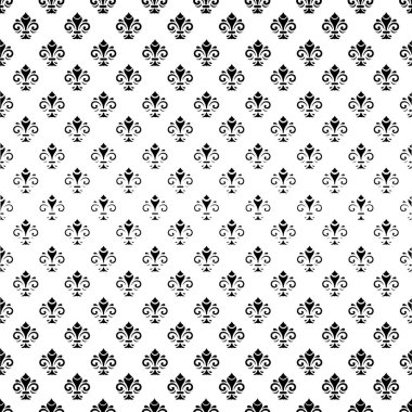 Royal Lily ile sorunsuz vektör desen