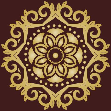 Klasik Biçimli Zarif Vektör Süslemesi