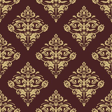 damasko sorunsuz vektör arka plan