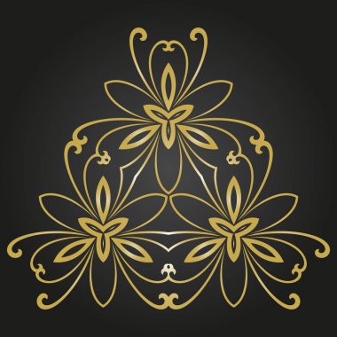 Çiçek Vektörü Soyut Deseni