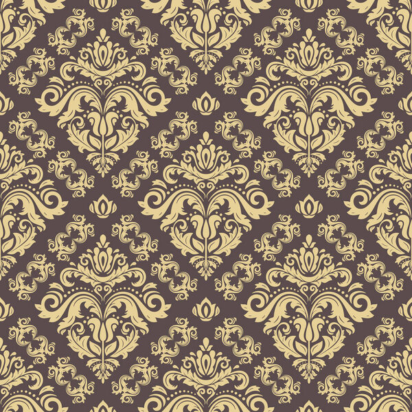 Бесшовный векторный фон Дамаска
