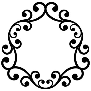 Klasik Biçimli Zarif Vektör Süslemesi