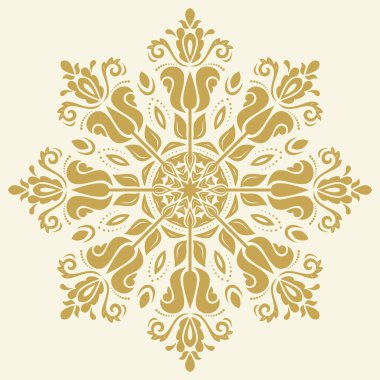 Doğulu Soyut Vektör Deseni