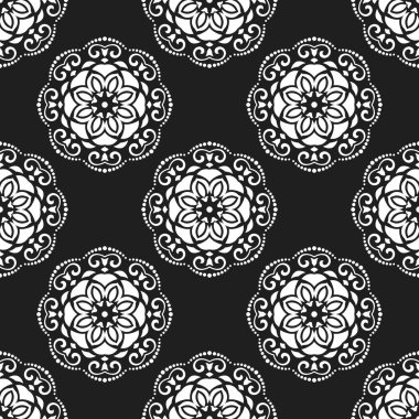 Çiçeksiz Kusursuz Vektör Deseni