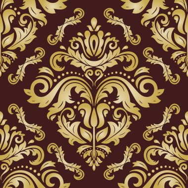 damasko sorunsuz vektör arka plan