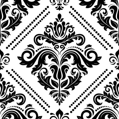 damasko sorunsuz vektör arka plan