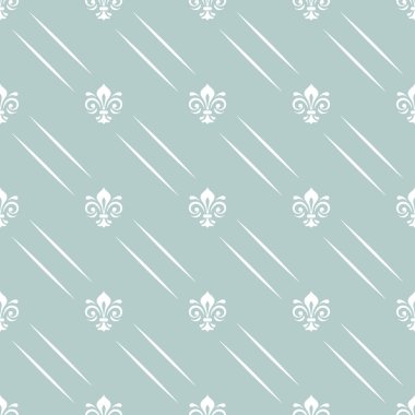 Royal Lily ile sorunsuz vektör desen