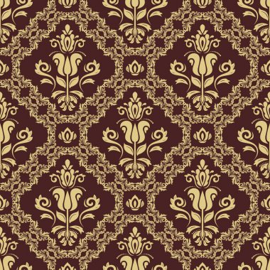 damasko sorunsuz vektör arka plan