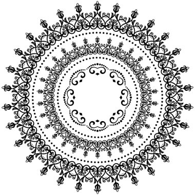 Doğulu Soyut Vektör Deseni