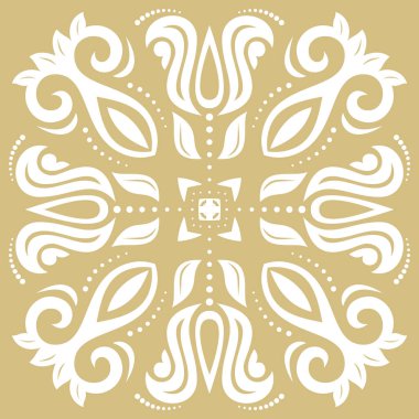 Klasik Biçimli Zarif Vektör Süslemesi