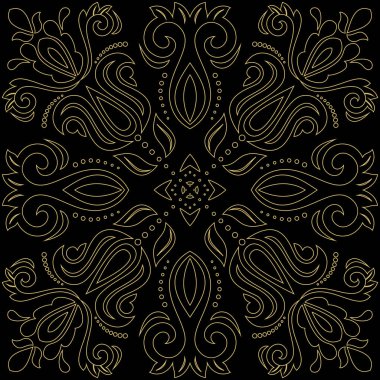 Klasik Biçimli Zarif Vektör Süslemesi