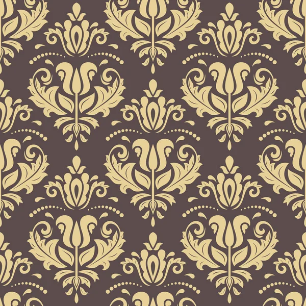 Damask Seamless Vector Background — Stock Vector