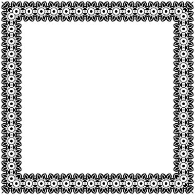Çiçek Vektörü İnce Çerçeve