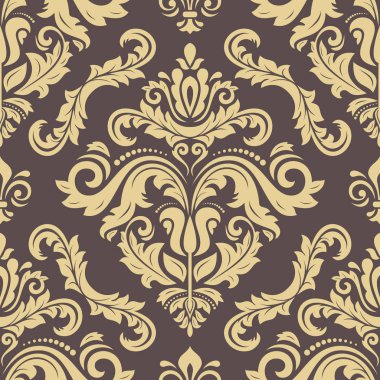 damasko sorunsuz vektör arka plan