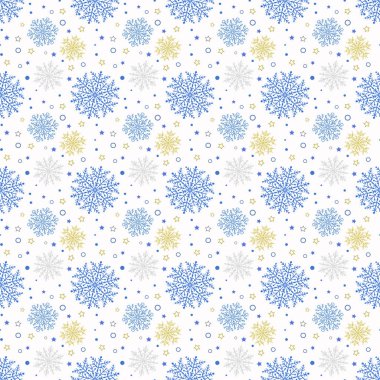 Kar taneleri ile sorunsuz vektör arka plan