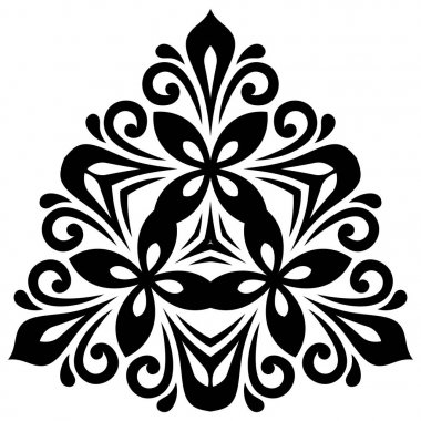 Klasik Biçimli Zarif Vektör Süslemesi