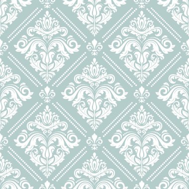 damasko sorunsuz vektör arka plan