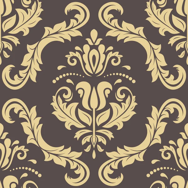 Damask Seamless Vector Background — Stock Vector