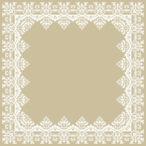 Floral Vector quadro fino —  Vetores de Stock